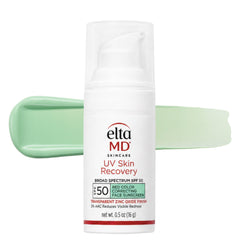 Deluxe Mini UV Skin Recovery Red Color Correcting Green Tint Broad Spectrum SPF 50